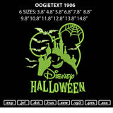 Oogietext 1906 Embroidery File 6 sizes