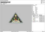 Trianglesnow Embroidery File 6 sizes