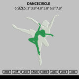 Dancecircle Embroidery File 6 sizes