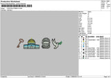 Palestine1106 Embroidery File 6 sizes