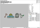 Palestine1106 Embroidery File 6 sizes