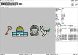 Palestine1106 Embroidery File 6 sizes