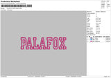 Palafoxtext App Embroidery File 6 sizes