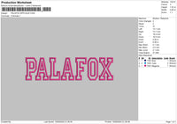 Palafoxtext App Embroidery File 6 sizes