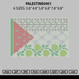 Palestine0901 Embroidery File 6 sizes