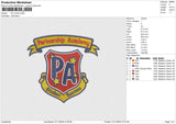 PA LOGO Embroidery File 6 size