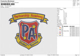 PA LOGO Embroidery File 6 size