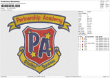 PA LOGO Embroidery File 6 size