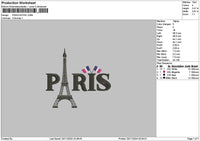 Paristext 01 Embroidery File 6 sizes