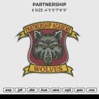 PARTNERSHIP Embroidery File 4 size