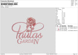 Paulastext01 Embroidery File 6 sizes