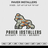 PAVER INSTALLERS Embroidery File 6 size