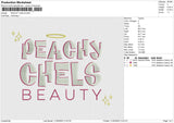 PEACHY CHELS Embroidery File 6 size
