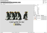Penguins Embroidery File 6 sizes