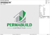 PERMABUILD Embroidery File 6 size