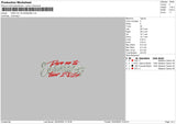 Enamoretext Embroidery File 6 sizes