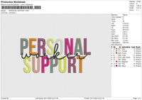 PERSONAL SUPPORT Embroidery File 6 size