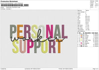 PERSONAL SUPPORT Embroidery File 6 size