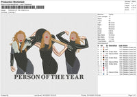PERSON OF THE YEAR Embroidery File 6 size