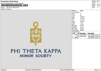 Thetatext Embroidery File 6 sizes