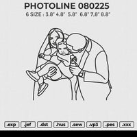 PHOTOLINE 080225 Embroidery File 6 size