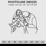 PHOTOLINE 080225 Embroidery File 6 size