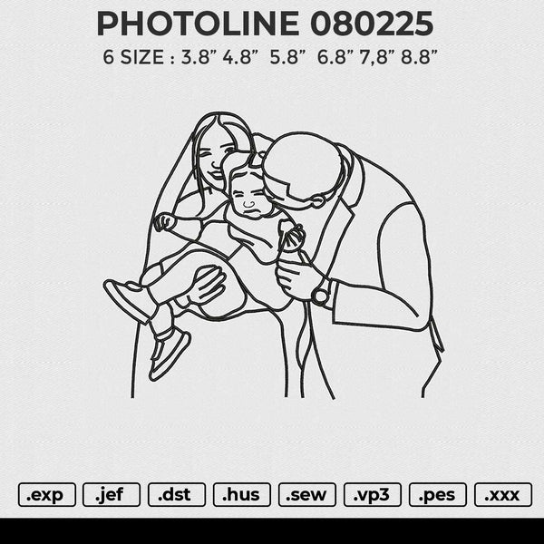PHOTOLINE 080225 Embroidery File 6 size