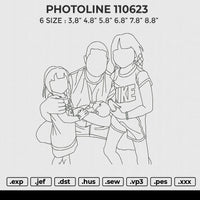 PHOTOLINE 110623 Embroidery File 6 size