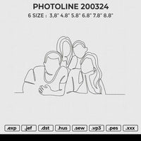 PHOTOLINE 200324 Embroidery File 6 size