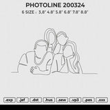 PHOTOLINE 200324 Embroidery File 6 size