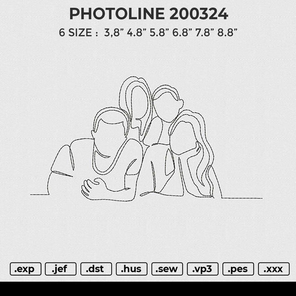 PHOTOLINE 200324 Embroidery File 6 size