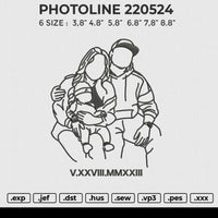 PHOTOLINE 220524 Embroidery File 6 size