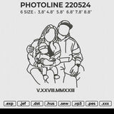 PHOTOLINE 220524 Embroidery File 6 size