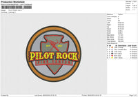 PILOT ROCK Embroidery File 6 size