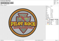 PILOT ROCK Embroidery File 6 size