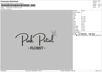 Florist V2 Embroidery File 6 sizes