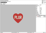 Plurtext Embroidery File 6 sizes