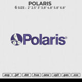 POLARIS Embroidery File 6 size