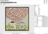 POMPOMPURIN RECTANGLE Embroidery File 6 size