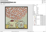 POMPOMPURIN RECTANGLE Embroidery File 6 size