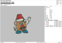 Potatohead Embroidery File 6 sizes