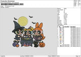 Ppg Halloween V2 Embroidery File 6 sizes
