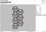 Pp03 Embroidery File 6 sizes