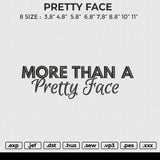 PRETTY FACE Embroidery File 6 size