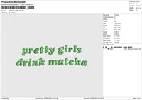 PRETTY GIRLS Embroidery File 6 size