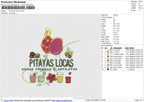 PTAYAS LOCA Embroidery File 6 size