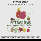 PTAYAS LOCA Embroidery File 6 size