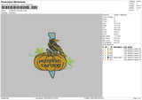Pumpkin Knife Embroidery File 6 sizes