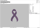 Ribbon2504 Embroidery File 6 sizes