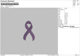 Ribbon2504 Embroidery File 6 sizes